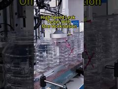 Two Workstations Empty Plastic Bottle Leak Testing Machine Rapid Speed 10000BPH