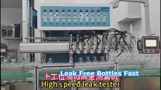 Moving type leak tester with 10 workstations